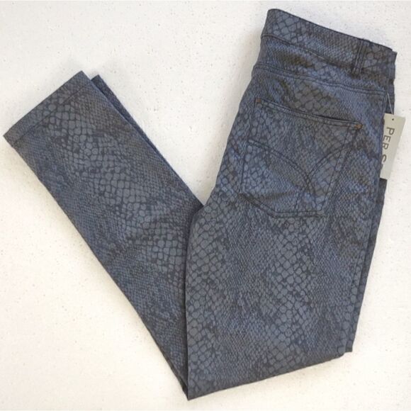 Per Se Jeans 8 Gray Animal Print Stretch Skinny Leg NEW With Tags - Picture 4 of 4